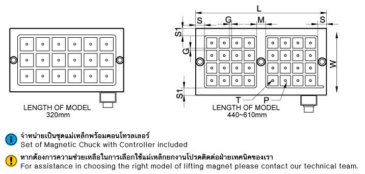 แม่เหล็กถาวร ควบคุมด้วยไฟฟ้า (A) drawing
