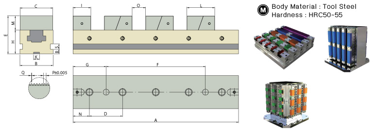 ปากกาจับชิ้นงานหลายตอน drawing