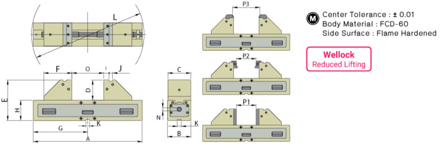 ปากกาจับชิ้นงาน 5 แกน drawing
